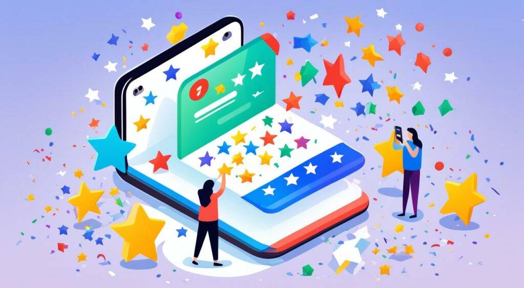 mensagem pedindo avaliação no Google