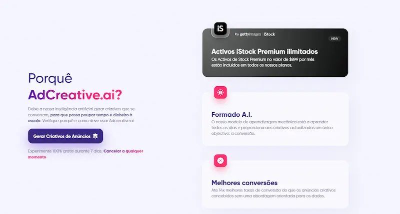 7 dias grátis AdCreative.ai